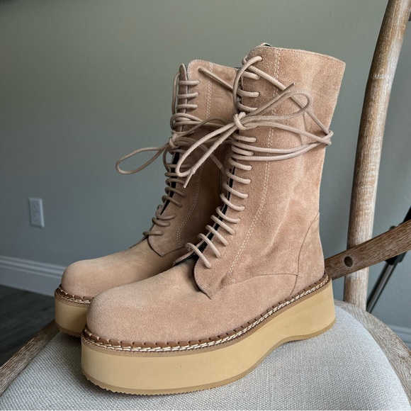 Paloma Barcelo Shoes - Paloma Barcelo Dorotea Lace-Up Platform Boots